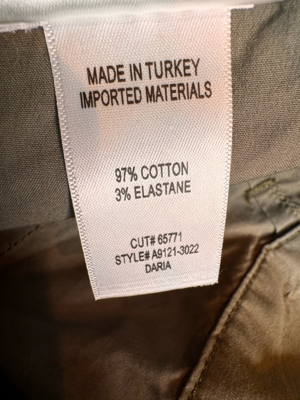 AGOLDE Cotton Women's High Rise Daria Utility Pant Olive Green Size 28 - Picture 12 of 14